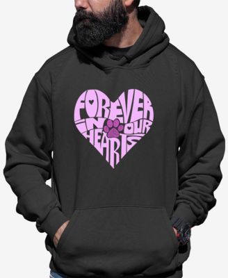 Forever In Our Hearts - Men's Word Art Hooded Sweatshirt