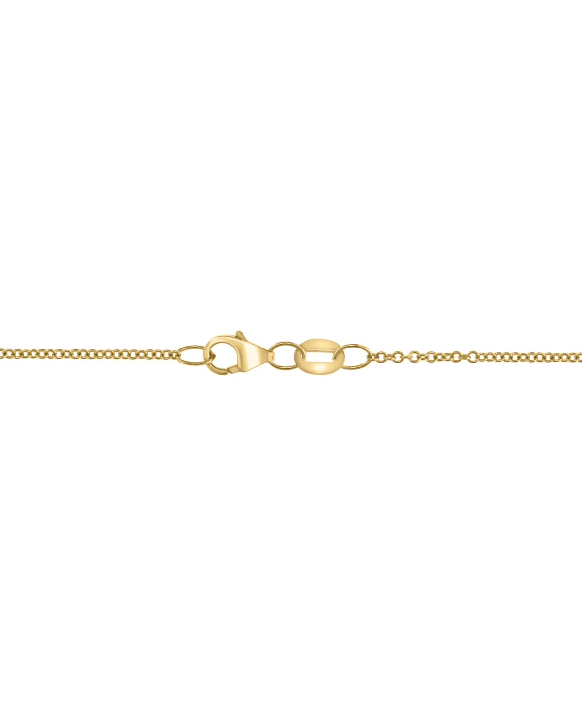 EFFY COLLECTION EFFY CITRINE (3 CT. T.W.) & DIAMOND (1/5 CT. T.W.) SWIRL 18" PENDANT NECKLACE IN 14K GOLD 