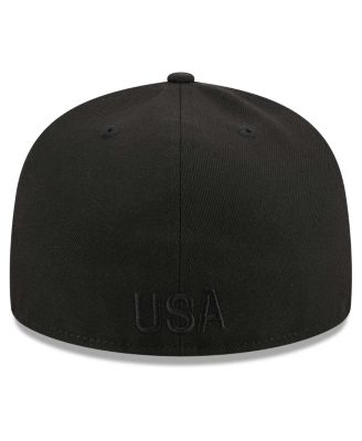 Men's Black USMNT Text 59fifty Fitted Hat