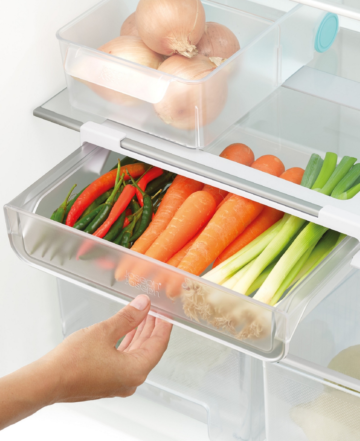 Joseph Joseph Fridgestore Under-shelf Storage Drawer In Clear
