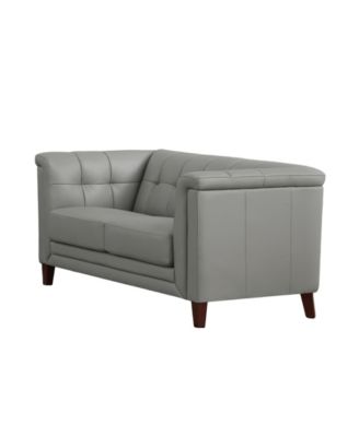 Arvo 62" Top Grain Leather Loveseat