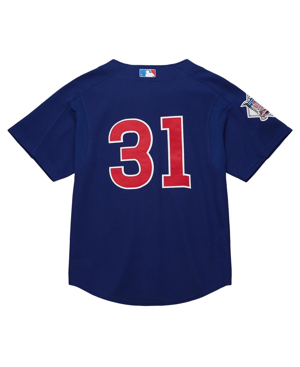 Mitchell Ness Men's Greg Maddux Royal Chicago Cubs Cooperstown Collection 2005 Batting Practice Jersey
