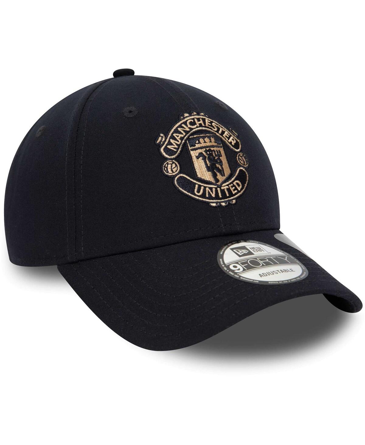 New Era Men'sManchester United Seasonal Color 9forty Adjustable Hat - Black