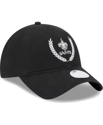 Women's Black New Orleans Saints Leaves 9Twenty Adjustable Hat