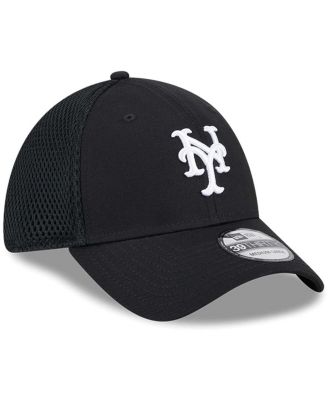 Men's New York Mets Evergreen Black White Neo 39Thirty Flex Hat