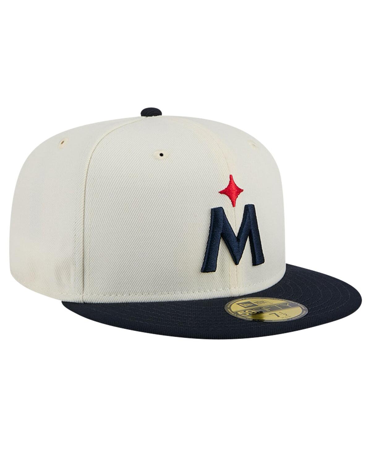 Shop New Era Men's White Minnesota Twins Evergreen Chrome 59fifty Fitted Hat