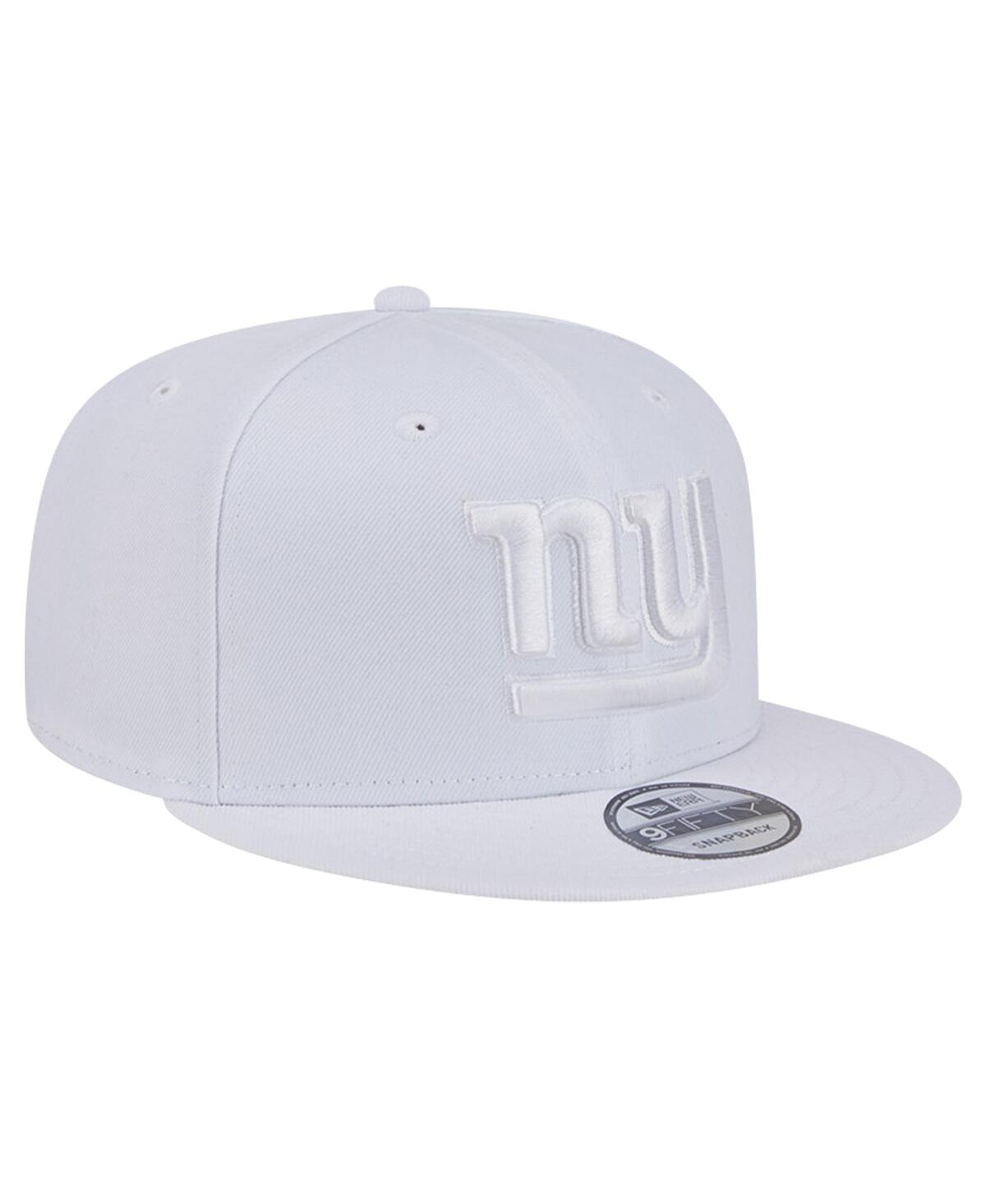 NEW ERA MEN'S NEW YORK GIANTS MAIN WHITE ON WHITE 9FIFTY SNAPBACK HAT 