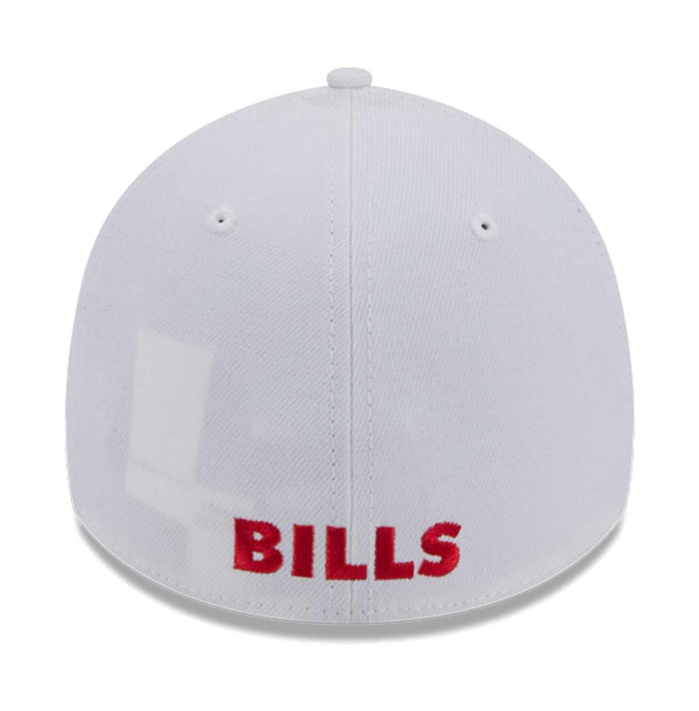 Мужская кепка New Era White Buffalo Bills Throwback 39Thirty Flex Hat — фото 3