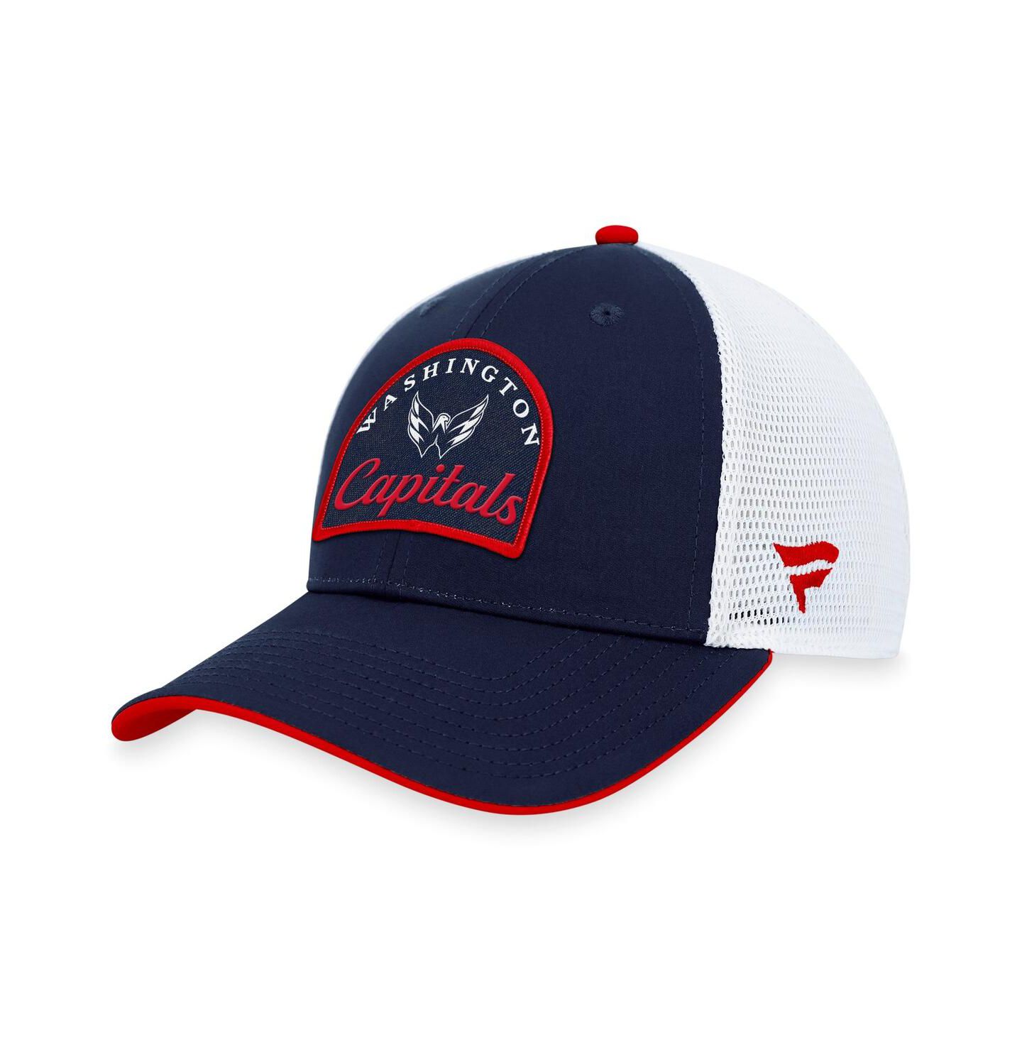 Мужская кепка Fanatics Branded Navy/White Washington Capitals Fundamental Adjustable Hat — фото 1
