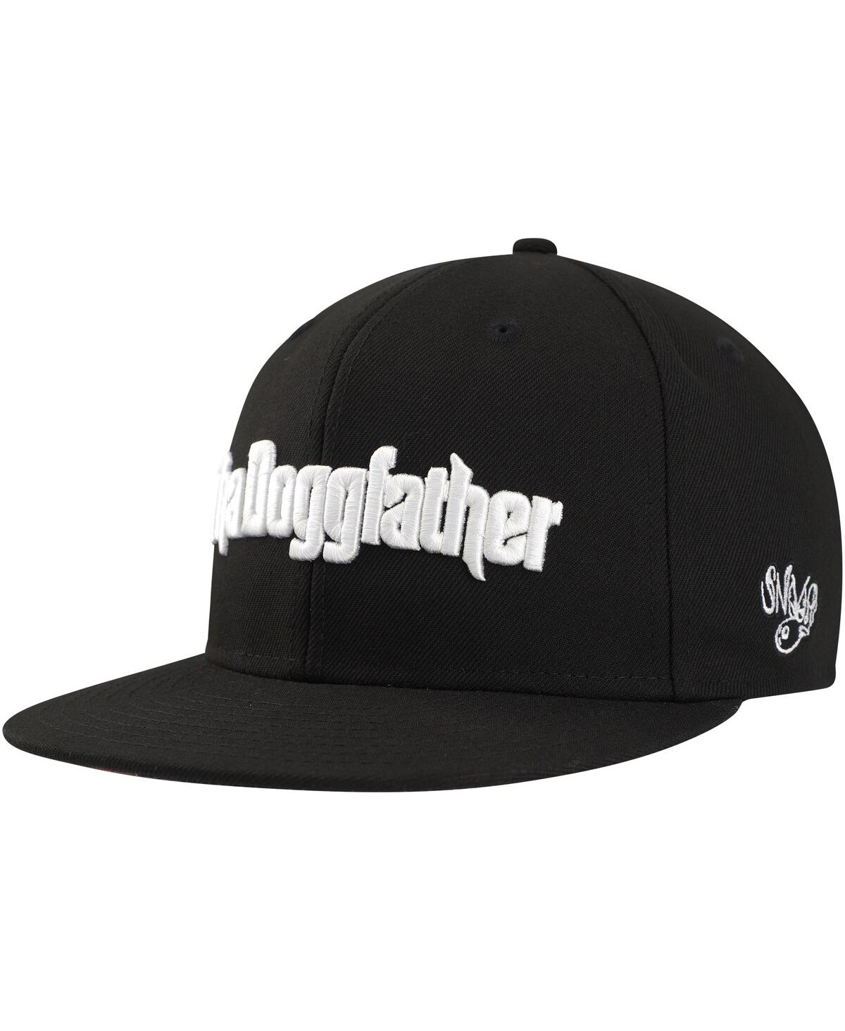 Men's Black Death Row Records Doggfather Fitted Hat - Blk