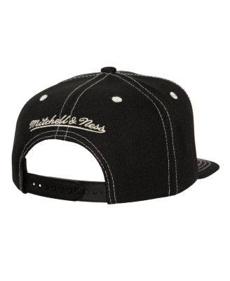 Mitchell Ness Men's Black Pittsburgh Penguins Energy Contrast Natural Snapback Hat