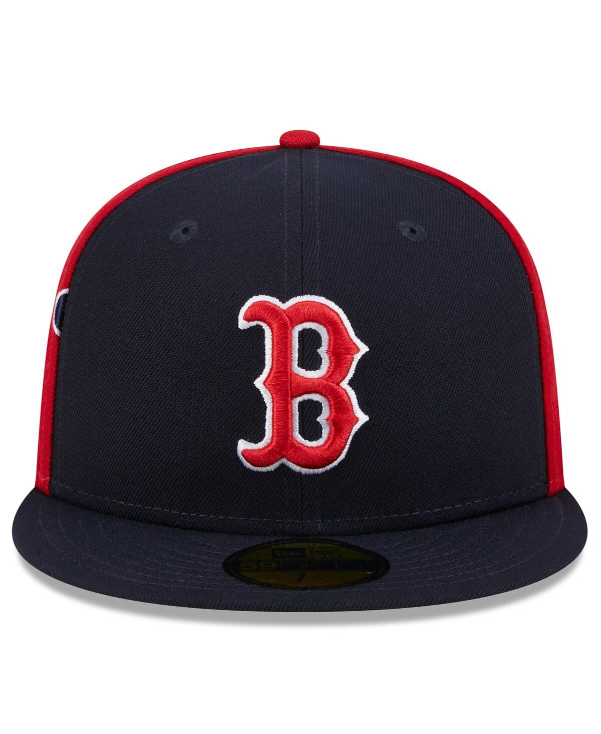 NEW ERA MEN'S NAVY/RED BOSTON RED SOX GAMEDAY SIDESWIPE 59FIFTY FITTED HAT 