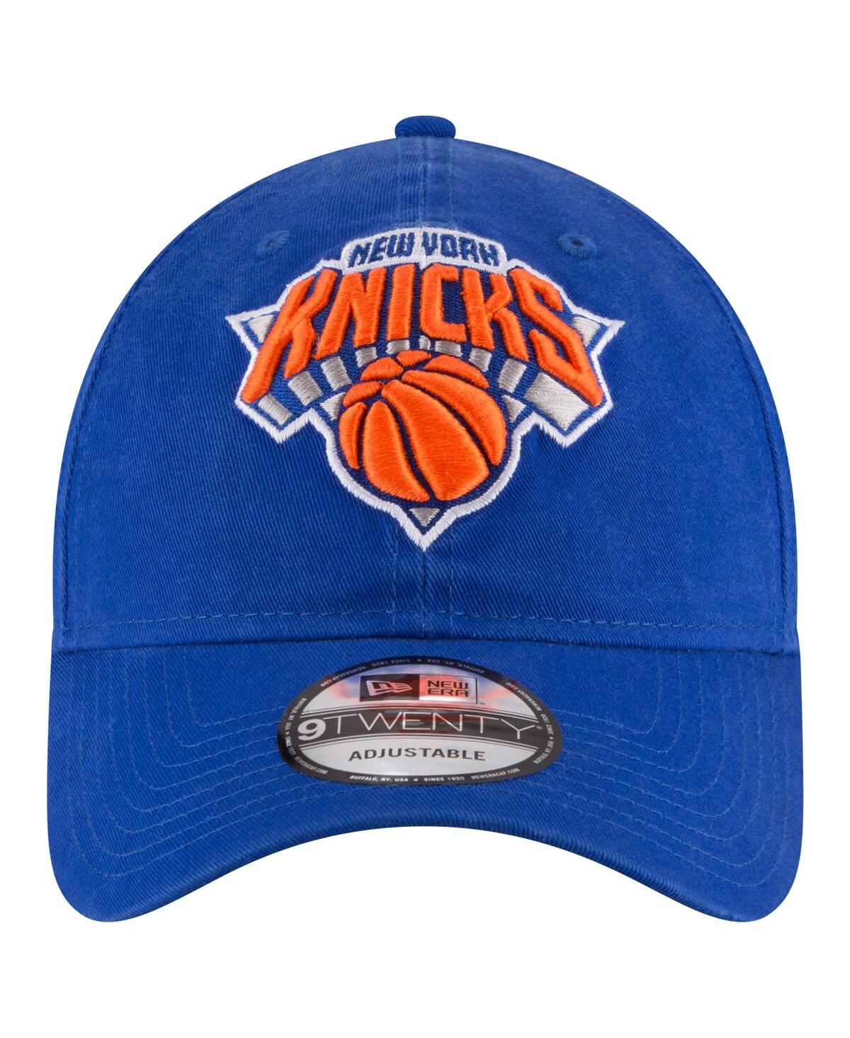 New Era Royal New York Knicks Team 2.0 9twenty Adjustable Hat In Blue