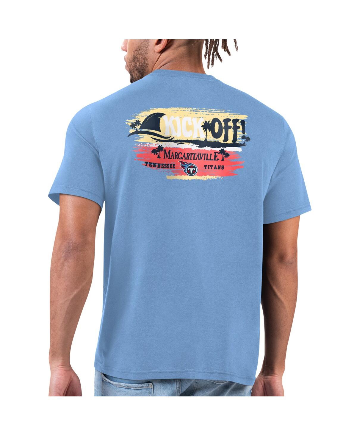 Shop Margaritaville Men's Blue Tennessee Titans T-shirt In Poppy