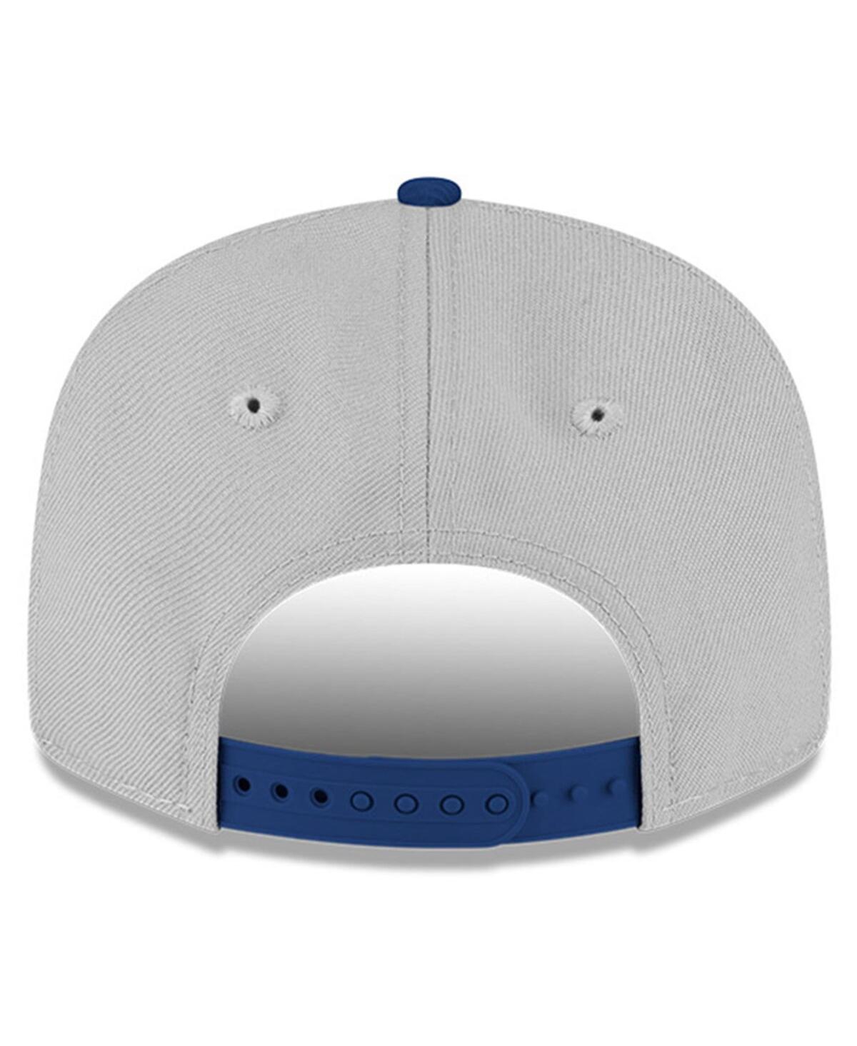 NEW ERA MEN'S GRAY/BLUE TRACK HOUSE RACING GRAFFITI 9FORTY ADJUSTABLE HAT 