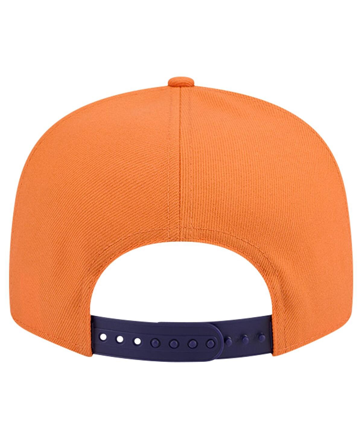 New Era Men's White/purple Phoenix Suns Throwback Gradient Tech Font 9fifty Snapback Hat In White Purp