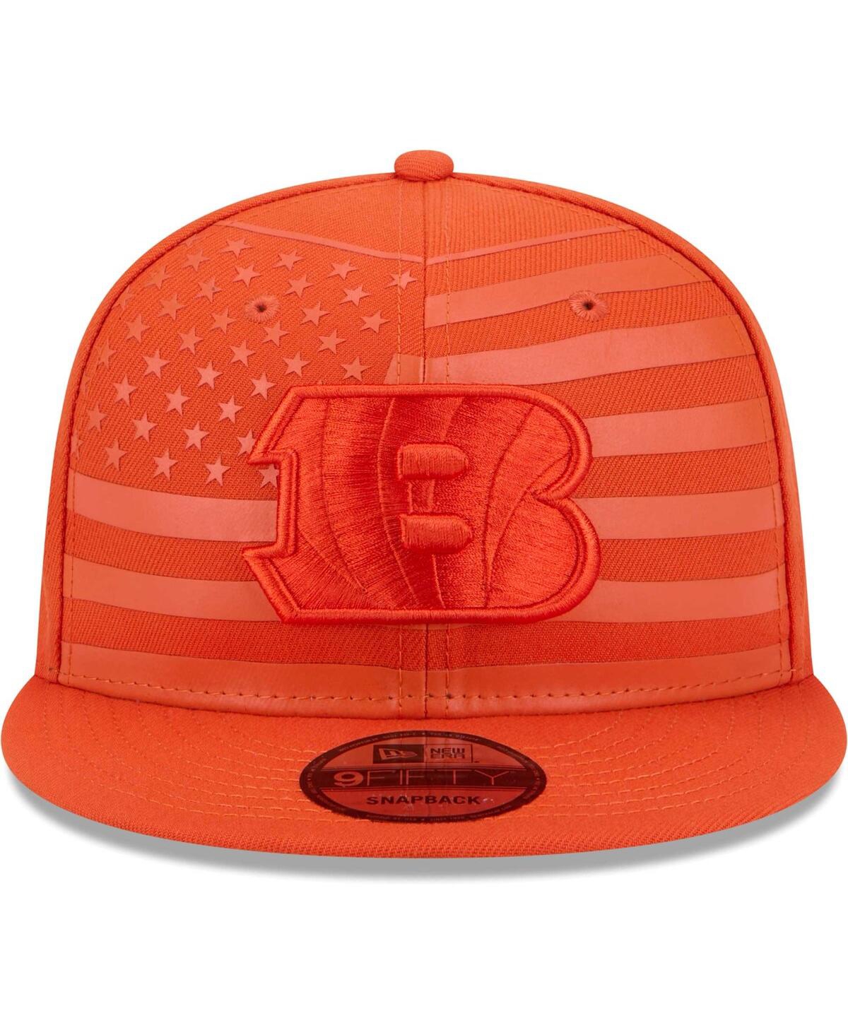 Shop New Era Men's Orange Cincinnati Bengals Independent 9fifty Snapback Hat