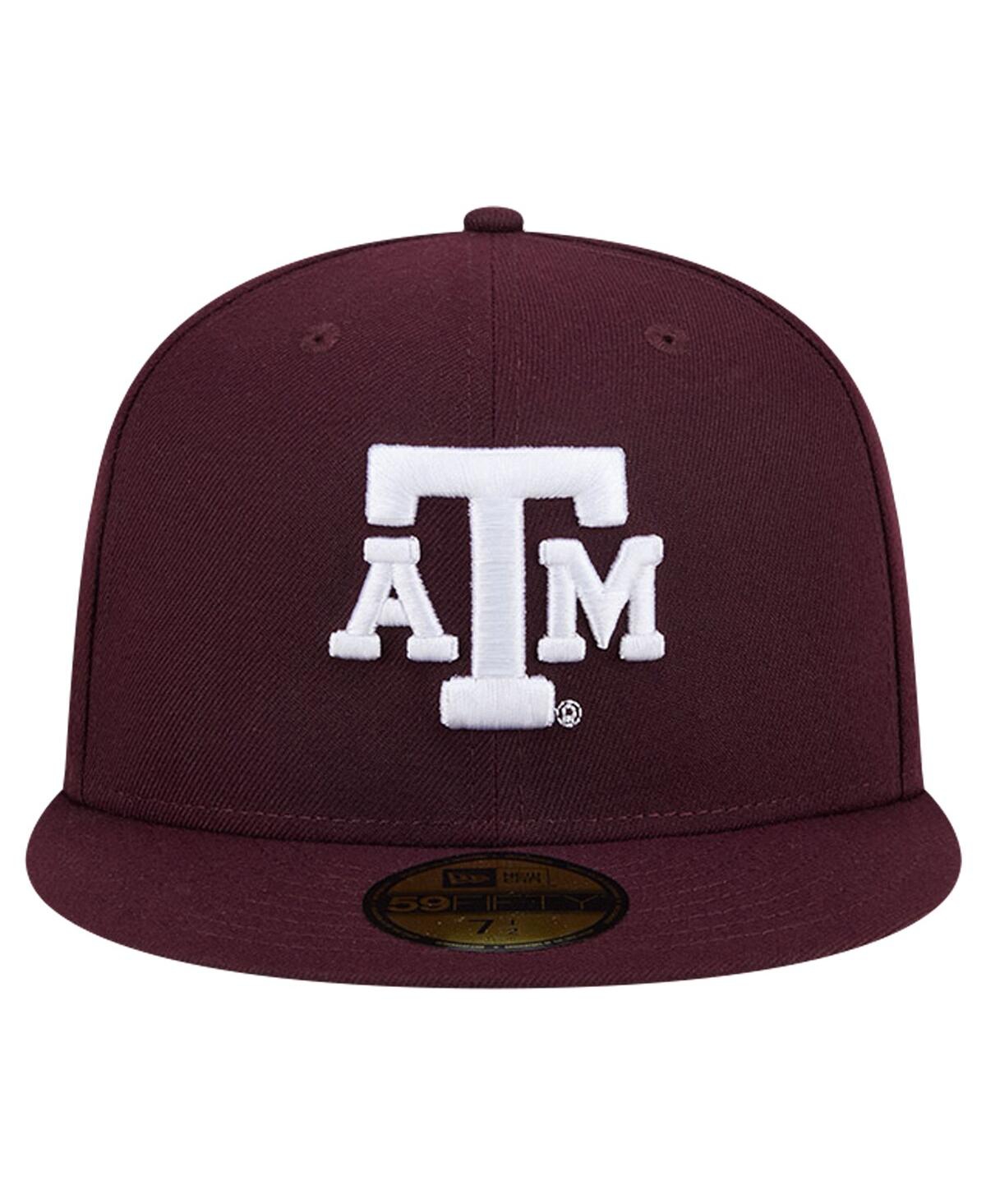 Shop New Era Men's Maroon Texas A M Aggies Throwback 59fifty Fitted Hat