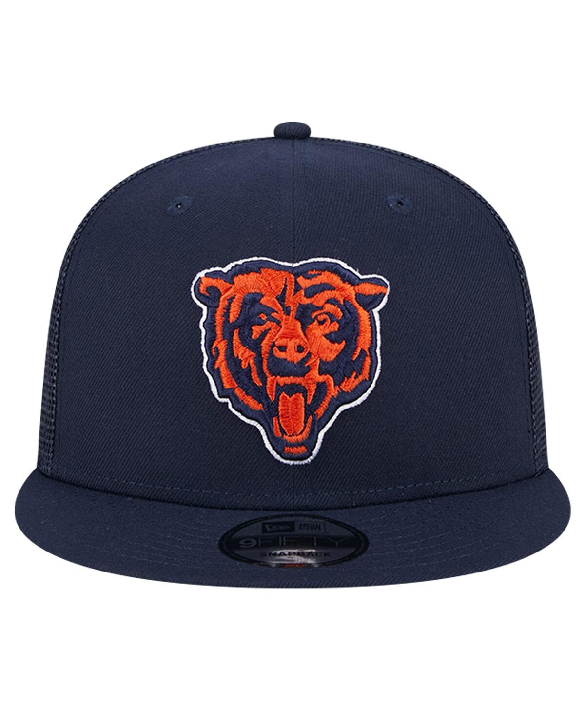 New Era Navy Chicago Bears Main Trucker 9fifty Snapback Hat In Navy