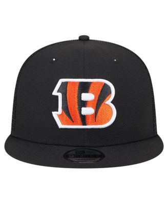 Men's Black Cincinnati Bengals Main Trucker 9Fifty Snapback Hat