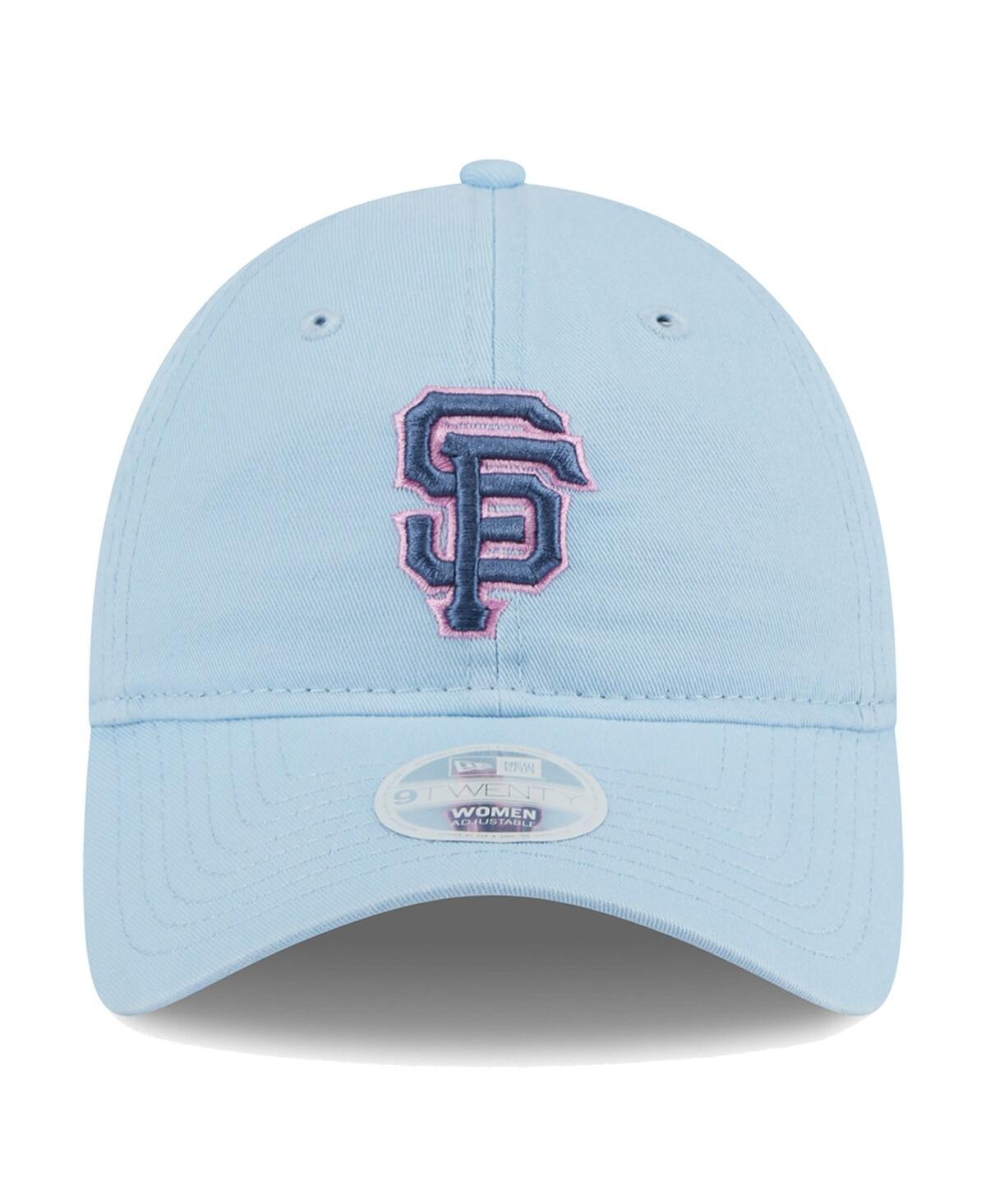 Shop New Era Women's San Francisco Giants Multi Light Blue 9twenty Adjustable Hat