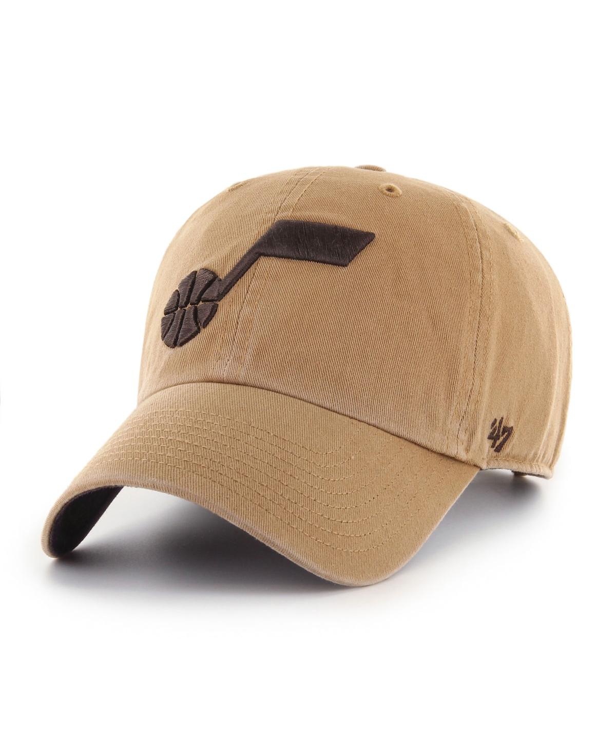 47 Brand Men's Tan Utah Jazz Ballpark Clean Up Adjustable Hat - Tan