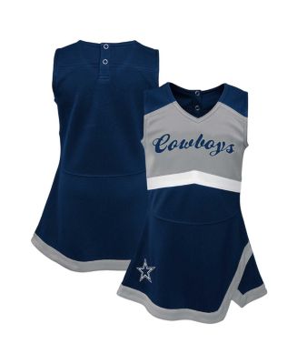 Outerstuff Girls Infant Navy Dallas Cowboys Cheer Captain Jumper