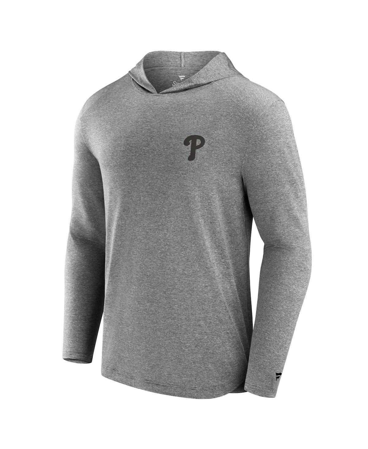 Shop Fanatics Signature Men's Black Philadelphia Phillies Front Office Tech Lightweight Hoodie T-shirt