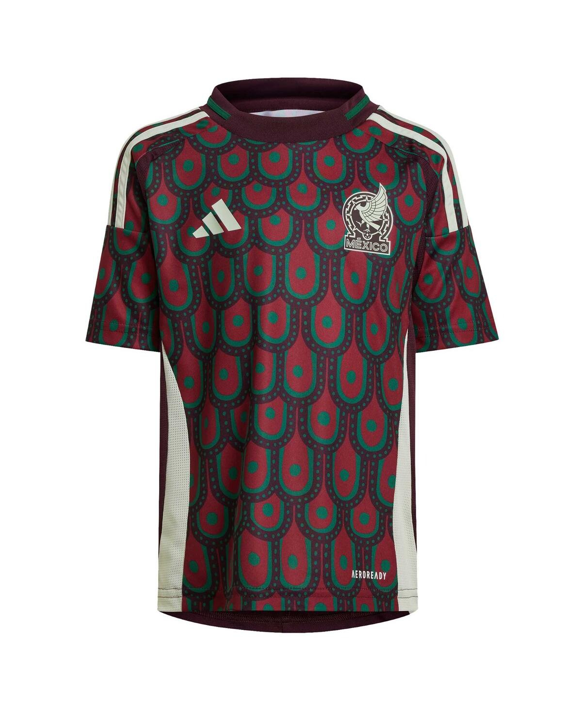 Adidas Originals Toddler Adidas Burgundy Mexico National Team 2024 Home Mini Kit In Multco