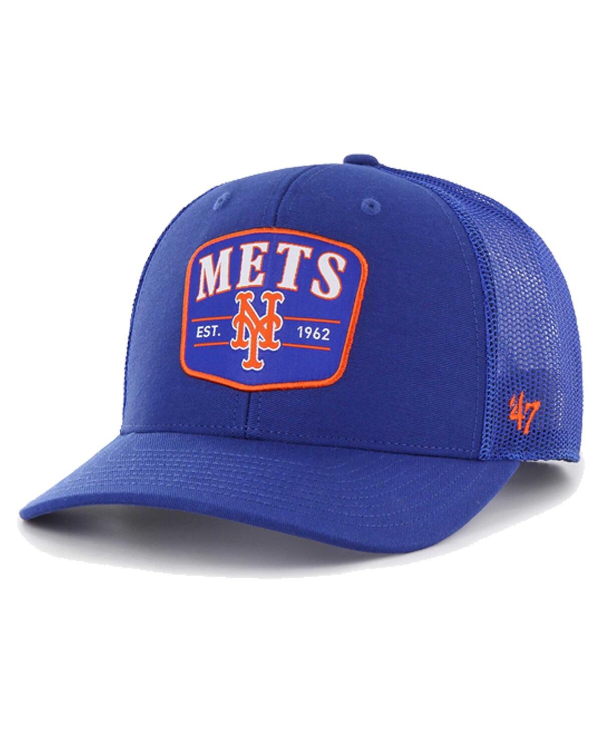47 Brand Men's Royal New York Mets Squad Trucker Adjustable Hat - Royal