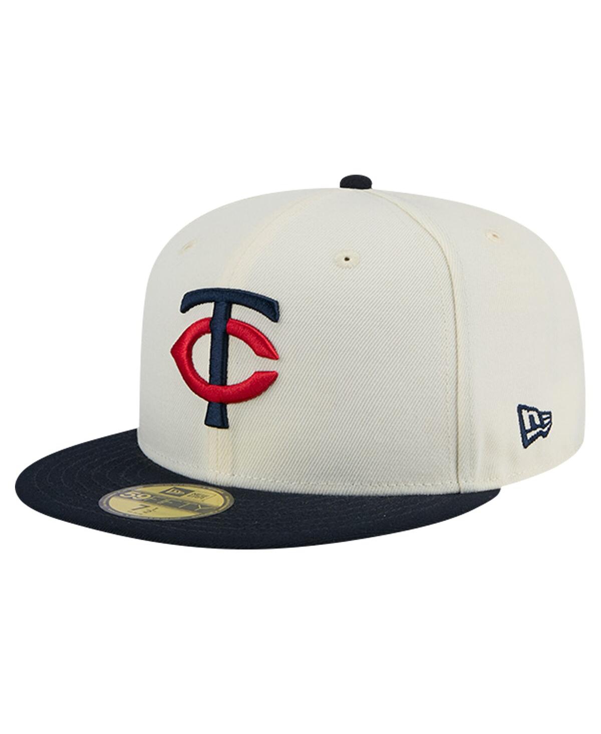 Shop New Era Men's White Minnesota Twins Evergreen Chrome 59fifty Fitted Hat