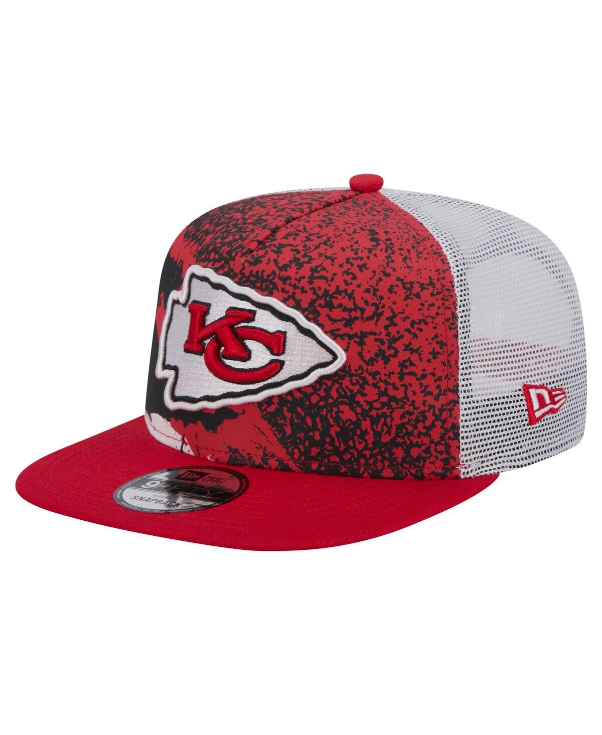 Men's Red Kansas City Chiefs Court Sport 9Fifty Snapback Hat - Red Black