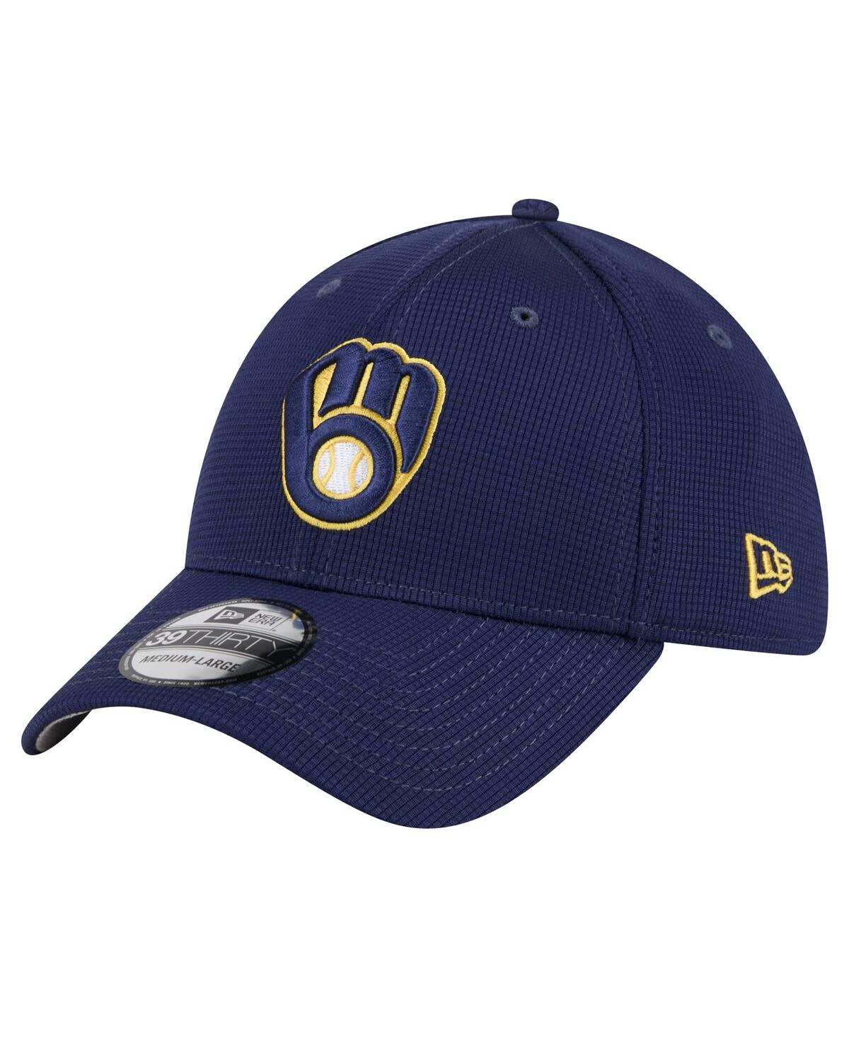 Men's Navy Milwaukee Brewers Active Pivot 39Thirty Flex Hat - Navy