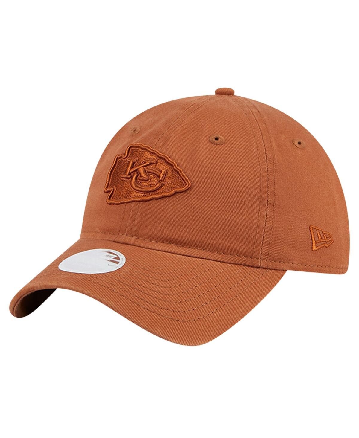 Shop New Era Women's Bronze Kansas City Chiefs Color Pack 9twenty Adjustable Hat
