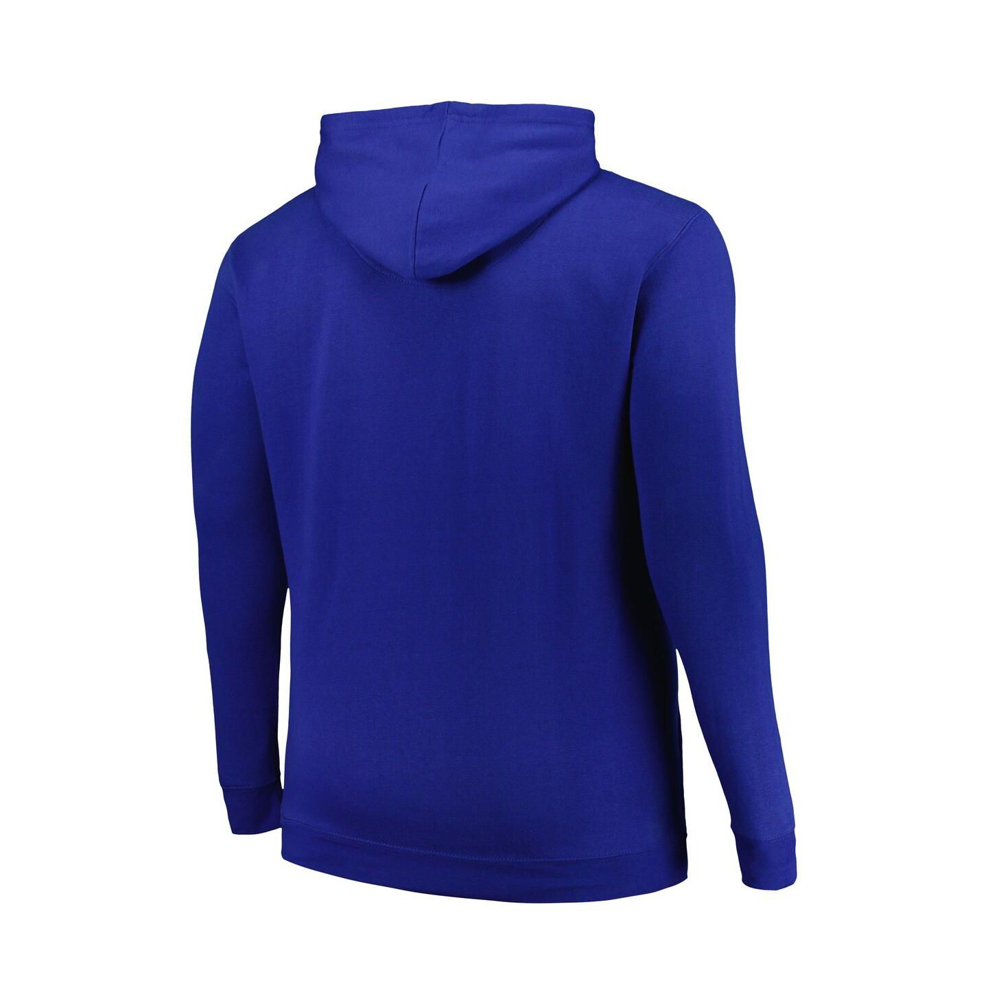 Мужское худи Profile Blue New York Rangers Big & Tall Arch Over Logo Pullover — фото 3