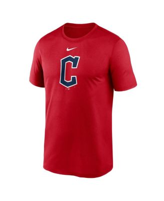 Men's Red Cleveland Guardians Legend Fuse Large Logo Performance T-Shirt