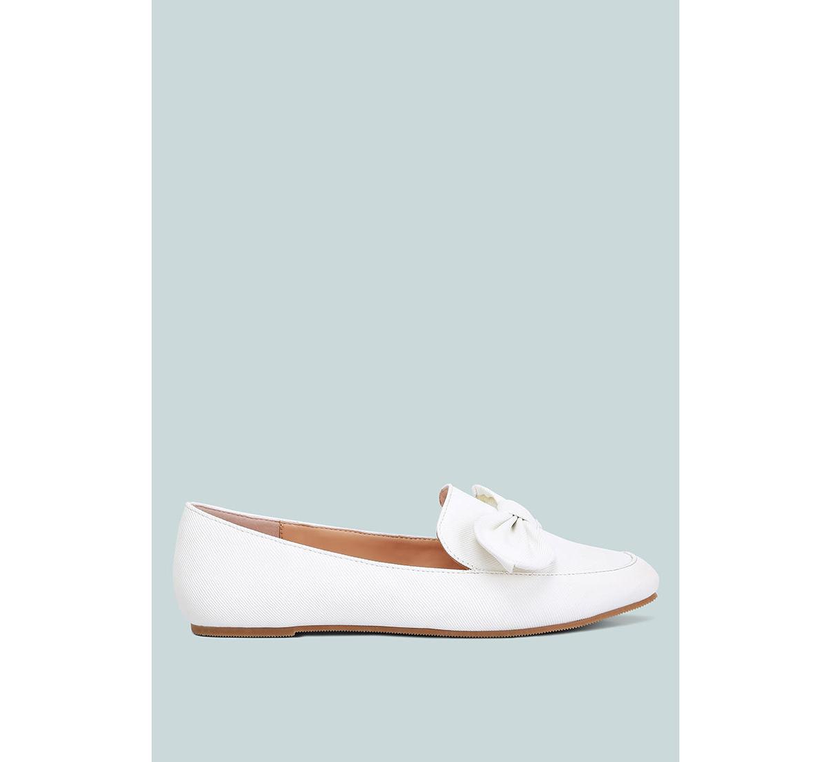 waveney bow embellished loafers - Off white