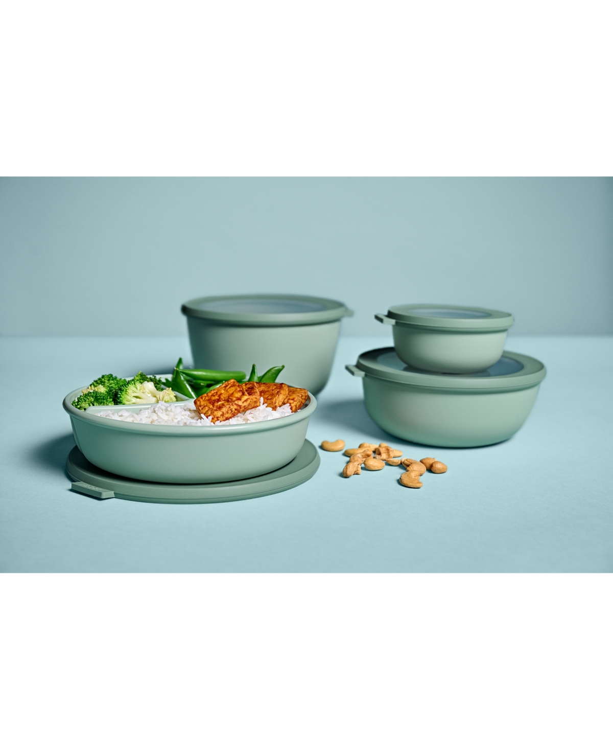 Mepal Cirqula 1pc. Bento Bowl In Green