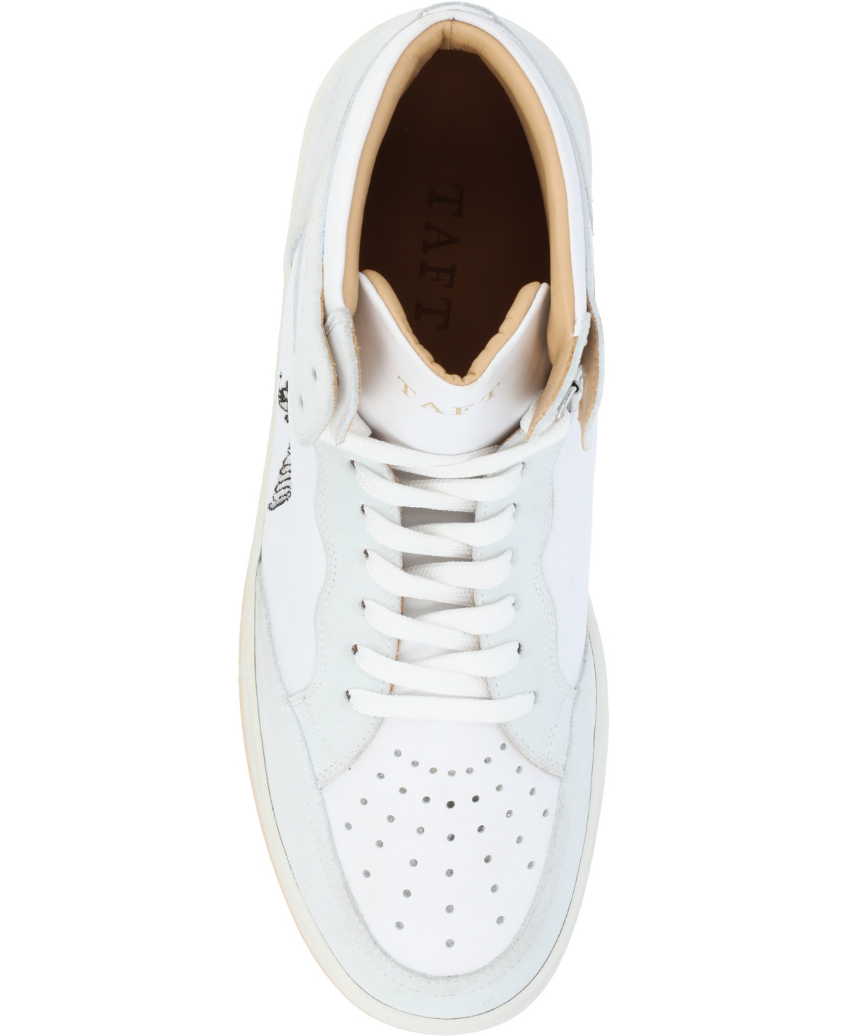 Shop Taft Men's The Rapido High-top Sneaker In White Duck