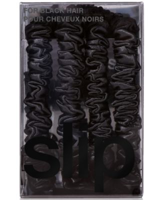 4-Pc. Pure Silk Back-to-Basics Skinny Scrunchies Set