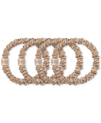 4-Pc. Pure Silk Back-to-Basics Skinny Scrunchies Set