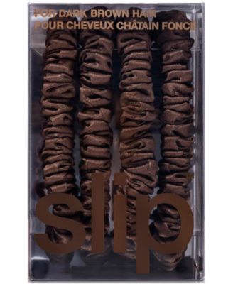 4-Pc. Pure Silk Back-to-Basics Skinny Scrunchies Set