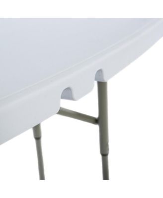 Aryka Kid'S Easy Fold Waterproof, Stain And Impact Resistant Plastic Picnic Table With Benches And Steel Tube Frame