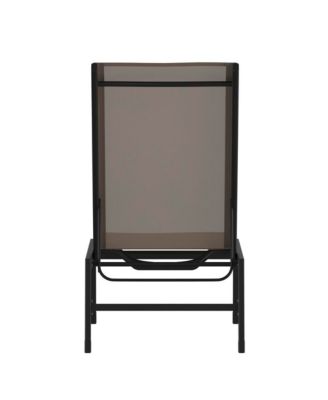 Braelin Textilene Adjustable 5 Position Patio Chaise Lounge And Metal Frame