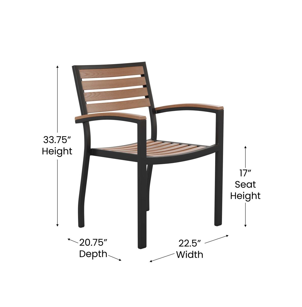 Chara 7 Piece Dining Set With Umbrella & Base - Steel Framed Table With Umbrella Hole & 4 Club Chairs