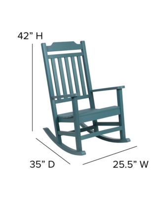 Set Of 2 Hillford Poly Resin Indoor/Outdoor Rocking Chairs