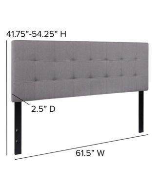 1 PC Metal Quilted Tufted Queen Upholstered Headboard