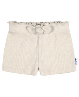 Toddler Girls Pull-On Knit Shorts, 3-Pack