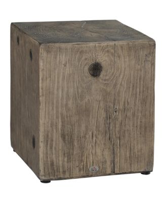Decorative Side Table, Rustic Concrete End Table,
