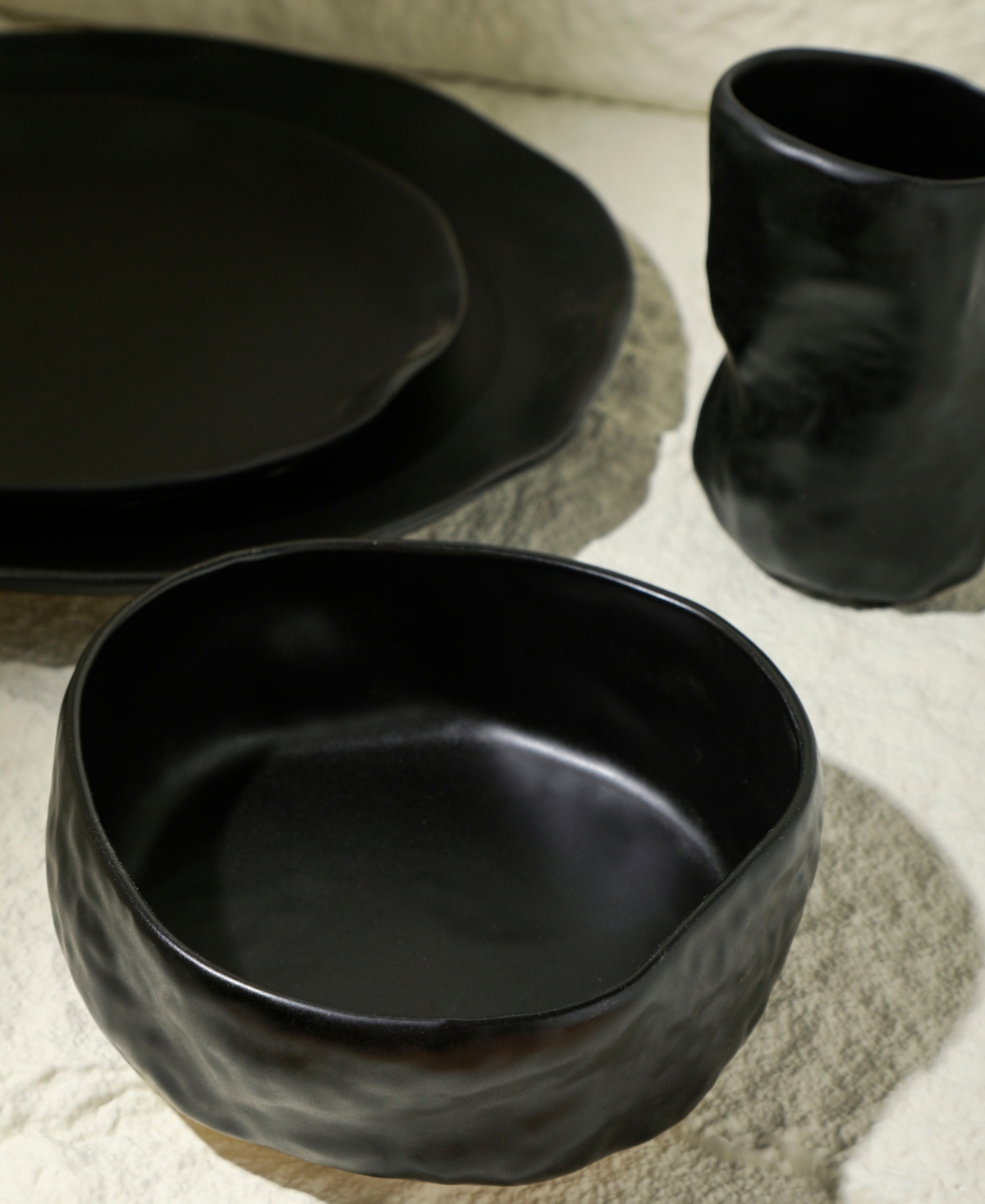 Stone by Mercer Project Atik Stoneware 16 Pc. Dinnerware Set, Service for 4